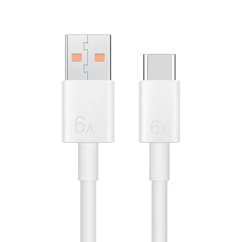 Кабель для сверхбыстрой зарядки Type-C 6A, 66 Вт Flash Charge, Совместим с Huawei