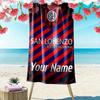 Name Custom San Lorenzo Logo Print Beach Towel, Large Soft Quick Dry Towel for Beach Camping Swimming