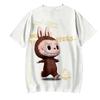 Fashion Women Men's T-shirts Cartoon LABUBU Shirt Printed O-Neck Oversized Short Sleeves Fashion Mens Clothing Streetwear