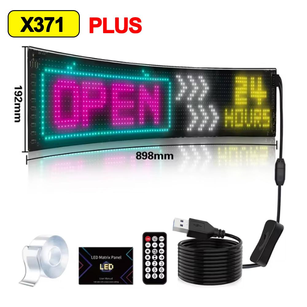 Demon Eyes Car LED Logo APP LED Matrix Pixel Panel Night Light DIY Programmable Flexible LED Display for Car Truck Accessories