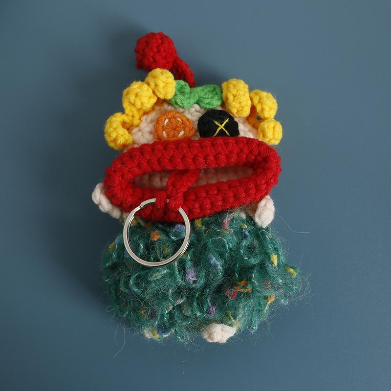 Забавные вязаные крючком брелоки Вязание Милая кукла с сосисочным ртом Держатель для ключей Полезная вязаная сумка для хранения Брелоки для автомобильных ключей Оптовая торговля