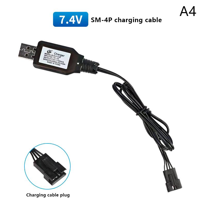 7,4 В (3.7V X2) Зарядное устройство SM-2P/3P SM-4P Reverse XH-3P/4P Литий-ионный аккумулятор Электрические RC Игрушки Машина Лодка Зарядка от USB
