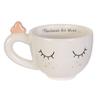 Les Trésors De Lily [A2267] - Кружка керамическая кофейная 'Diva - Sleeping Eyes' бежевая (Следуй за своей мечтой) - 90x70мм (20 мл)