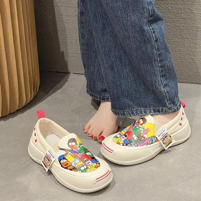 Мода 2024 Принтованные Кроссовки Женская Обувь Женские Теннисные Холщовые Туфли Женские Повседневные Женские Спортивные Туфли Кроссовки на Платформе Женские