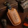 Handmade Crazy Horse Leather Key Cover for Toyota Elfland Cruiser