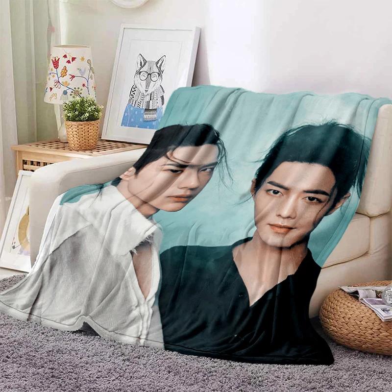 Мягкое одеяло Drama The Untamed xiao zhan wang yi bo, мягкое покрывало с мультяшным принтом, покрывало для дивана, подарок