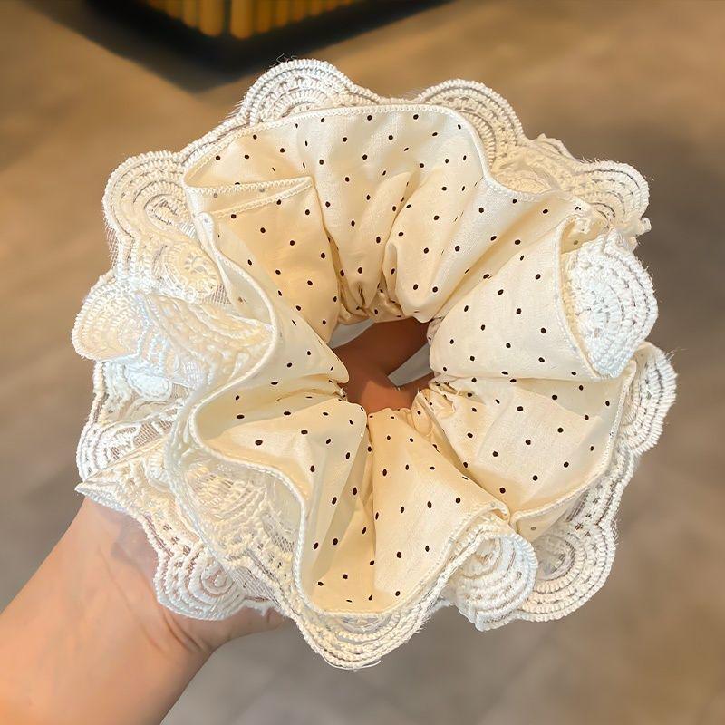 French-Korean Double-Layer Ballet Lace Extra Large Hair Scrunchie