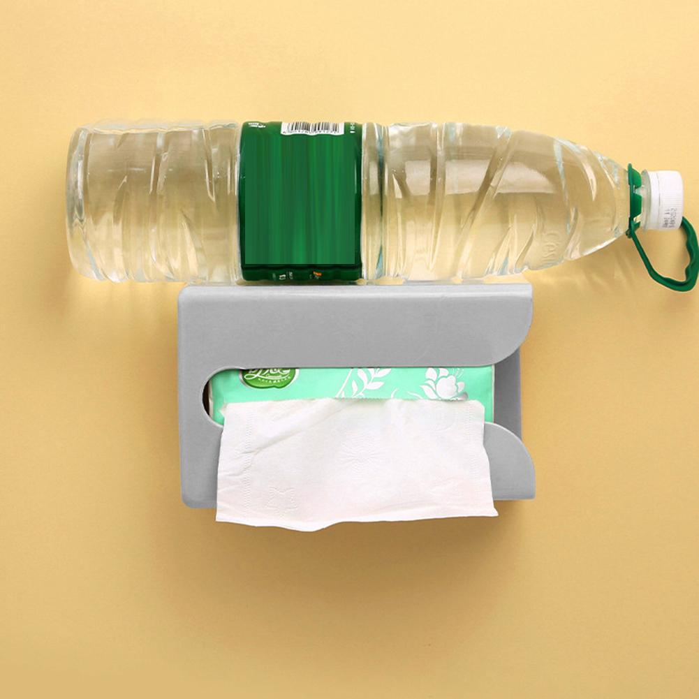 Настенная коробка для салфеток Держатели для салфеток Самоклеящийся чехол для бумажных полотенец Съемная коробка для бумаги без отверстий Водонепроницаемая, экономящая место