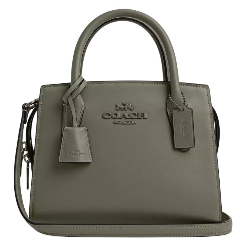 Coach 22 Brand Logo Detachable Shoulder Strap Exquisite Calfskin Small Crossbody Handbag Women handbag Military-Green CP081-QBMGR