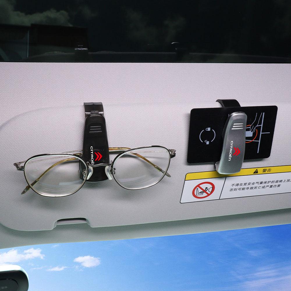 Universal ABS Car Visor glasses Clip Sunglasses Clip Card Ticket Clip Fastening Clip For Citroen C4L VTS C-ELYSEE C3-XR C5 DS C2 ajn256