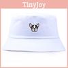 Pattern Dog Embroidery Bucket Cap Fisherman Hat Sun Protection Gift Breathable
