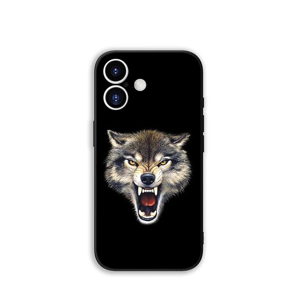 for Apple iPhone 17 16 15 11 Pro XS Max XR 6 7 8 Plus + SE 2020 5 16E Phone Cover Case Stalking Wolf Art