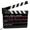Movie Director Digital Cinema Clapperboard Alarm Clock