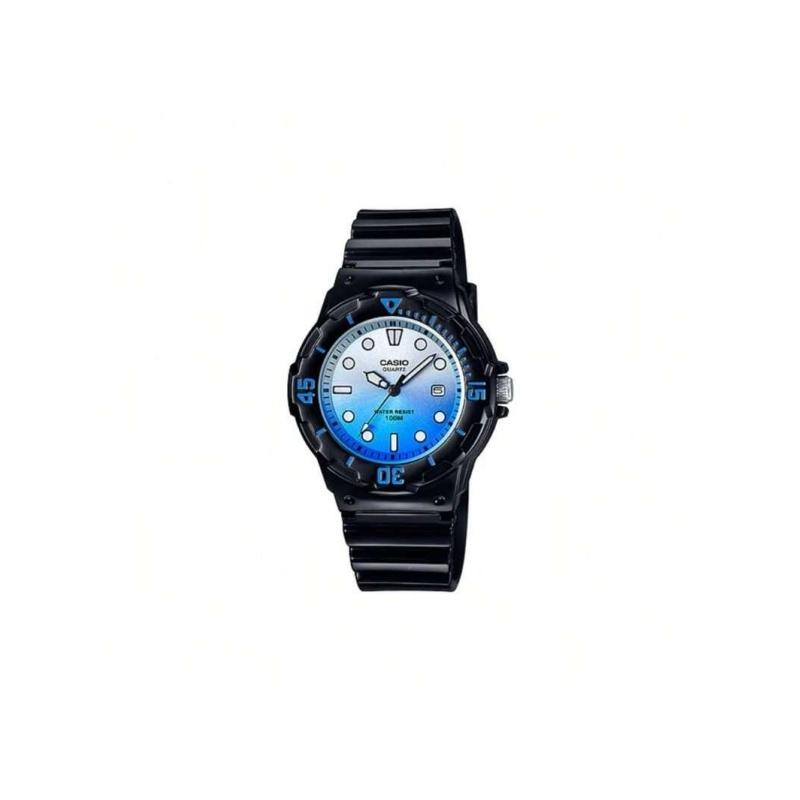 Casio Мужские кварцевые спортивные часы - Синий и белый циферблат с отображением даты (Модель LRW-200H-2E), Смоляной корпус