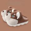 Fashion Winter Men's Bag Heel Cotton Slippers Indoor Home Thick Bottom Shoes Cute Plush Warm Footwear Coldproof Casual Slippers