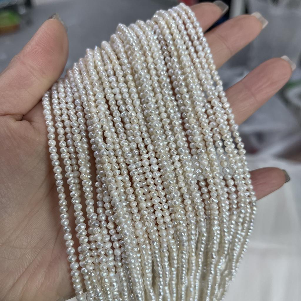 1 нить, 2-2,5 мм, белые искусственные бусины в форме риса для изготовления украшений своими руками, подарков на День святого Валентина, невесты, подружки невесты, женщин, свадебных изделий, 36 см