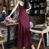 Spaghetti Strap Dresses Women Retro Sexy Slim Simple Daily Streetwear Midi Trendy Pure Summer Ladies Sleeveless