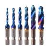 6Pcs Blue Machine Spiral Tap High-speed Steel Drill