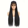 Стильный парик для бейсболки «Elegant Ombre» с косами длиной 28 дюймов — синтетические наращенные волосы для женщин, от черного до коричневого цвета
