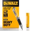 3-в-1 Стилус DEWALT – Карманный стилус для iPad — Сенсорная ручка — Шариковая ручка со стилусом — Мини-ручка для клавиатуры — Включает Bl