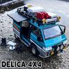 1:24 Модель автомобиля из сплава Mitsubishi Delica MPV Литые металлические игрушки Коммерческие автомобили Модель автомобиля Симуляция Звук и свет Детский подарок
