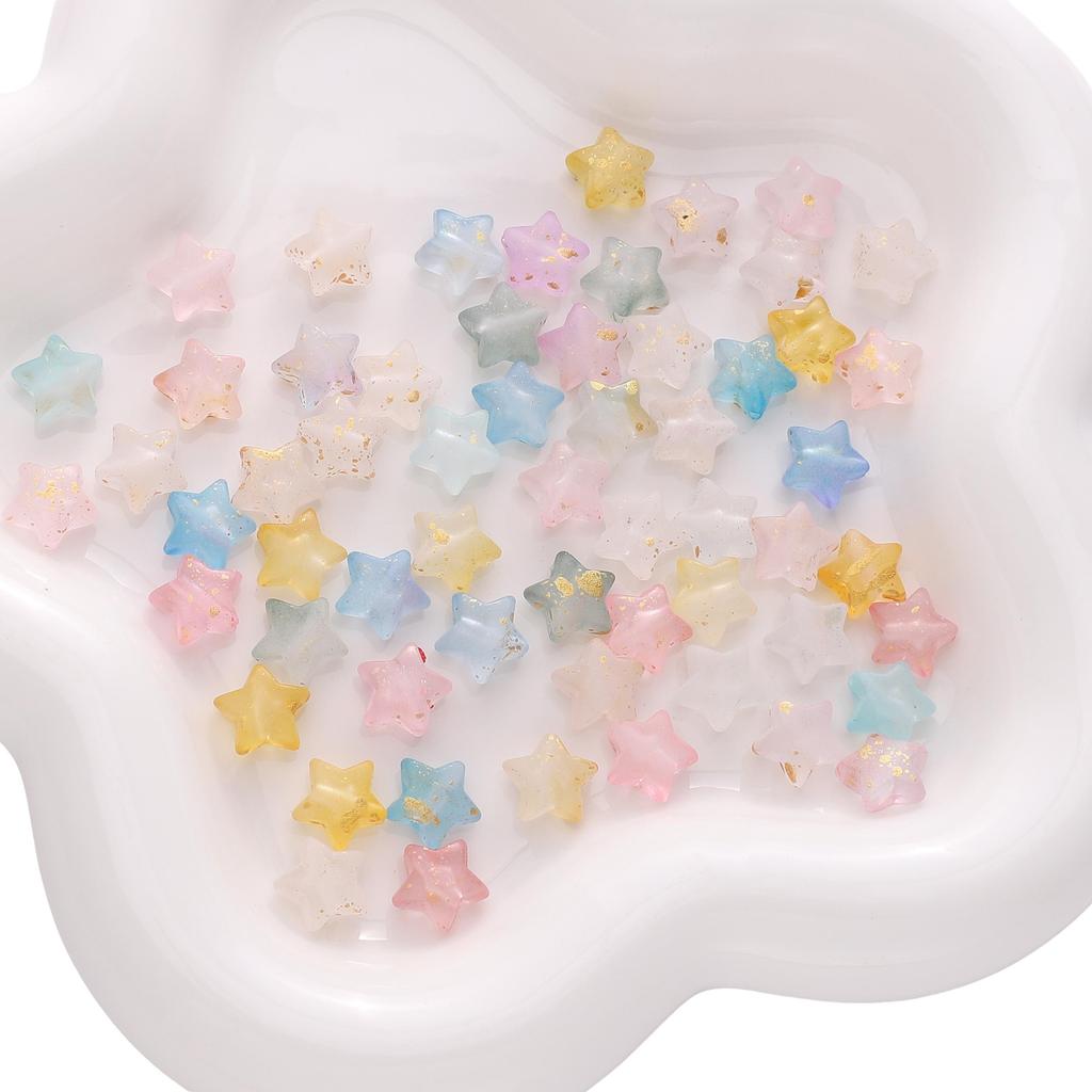 50Pcs Acrylic Star Beads For DIY Necklace Bracelet Earrings Jewelry Making Craft Accessories