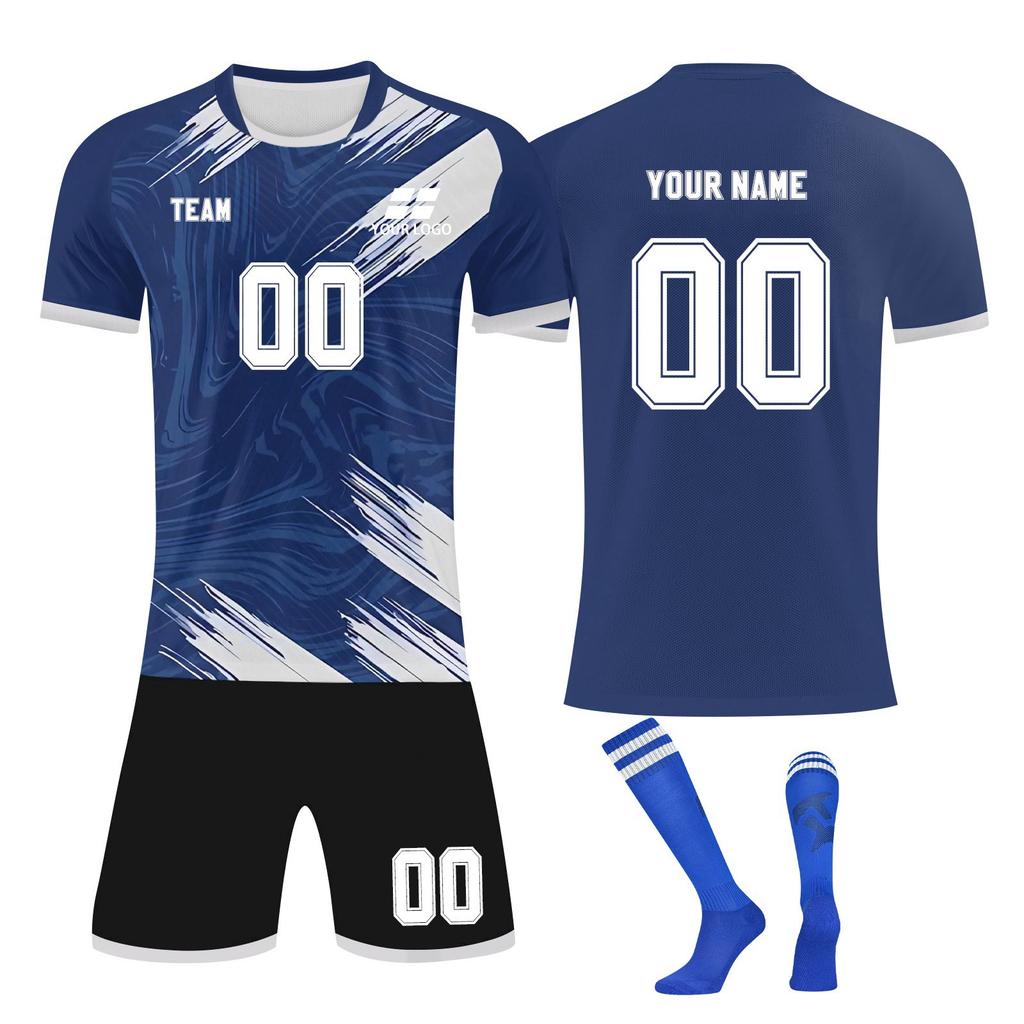 Personalised Shirts Kit Mens Girls With Name Number Custom Football Jerseys For Boys Training Suit