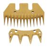 Сменные лезвия для ножниц для овец, золотые, 13 прямых зубьев, расстояние между зубьями 7 мм, лезвия для электрической машинки для стрижки овец