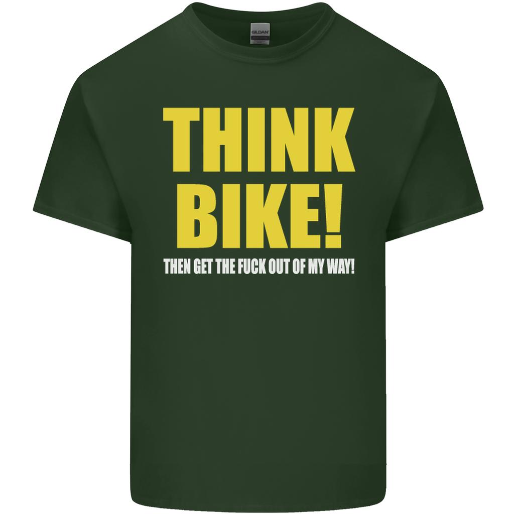 Think Bike Cycling Biker Motorbike Bicycle Unisexs Light Cotton TShirt