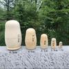 DIY Boys Girls Gifts Unpainted Russian Nesting Dolls Blank Wooden Embryos Matryoshka Toy Doll