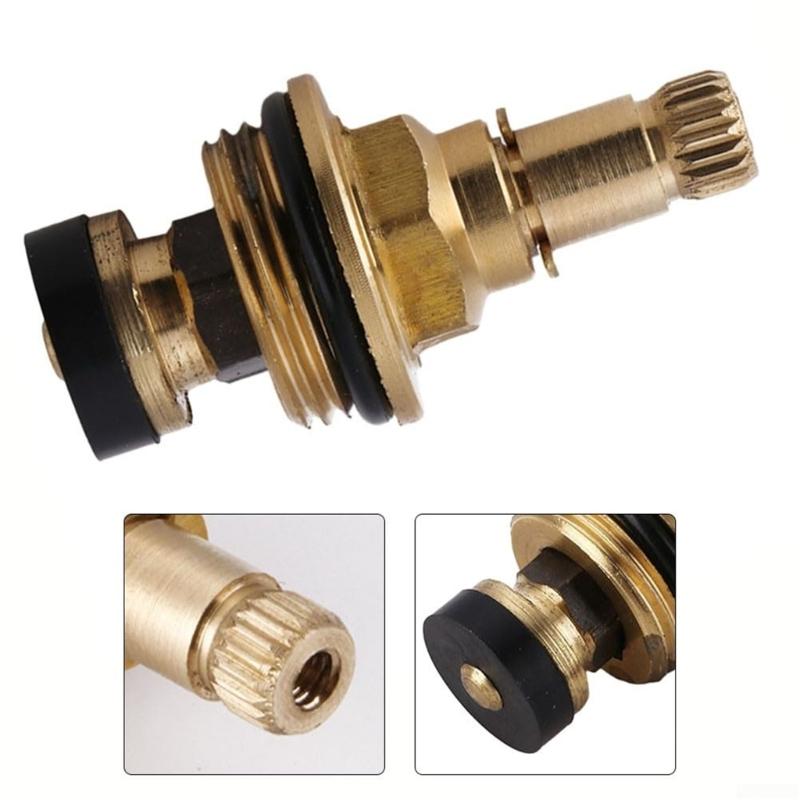 Надежный латунный картридж для смесителя Замена Легко установить Латунные клапаны для крана Сердцевина для капающих кранов горячей и холодной воды