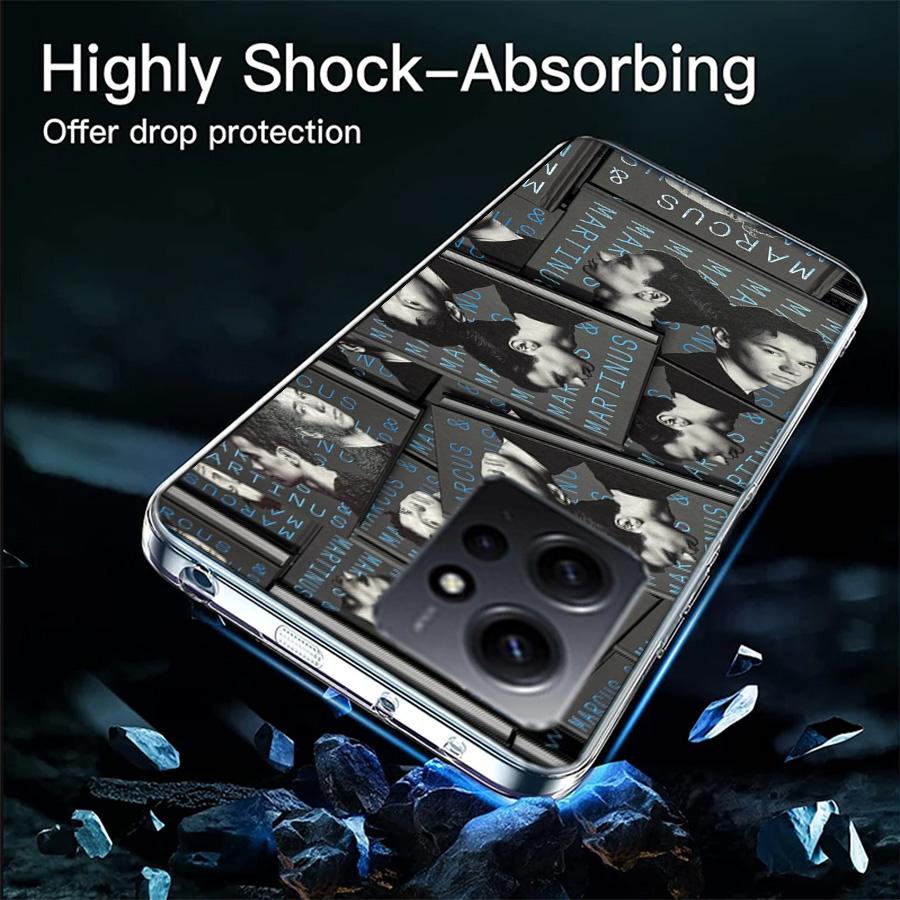 Marcus And Martinus Music Phone Case For Redmi 12 13C 12C 15C 9 10 10C Note 13 Pro Plus 14 15 Pro 9T 9C 9A TPU Soft Cover Clear