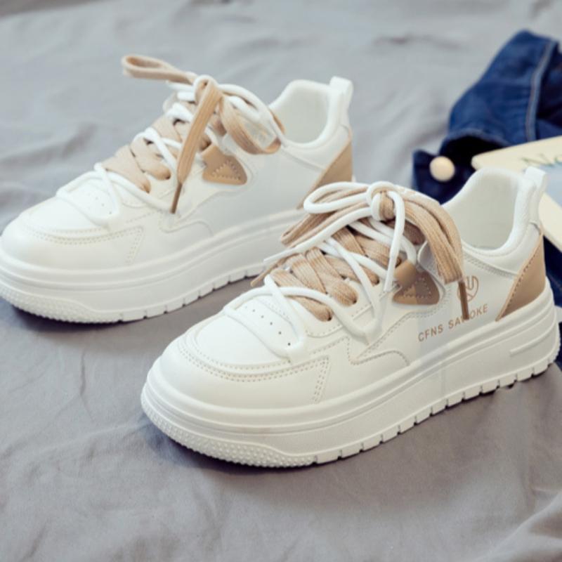 Весенняя женская белая обувь дышащая универсальная спортивная повседневная обувь для пап кроссовки