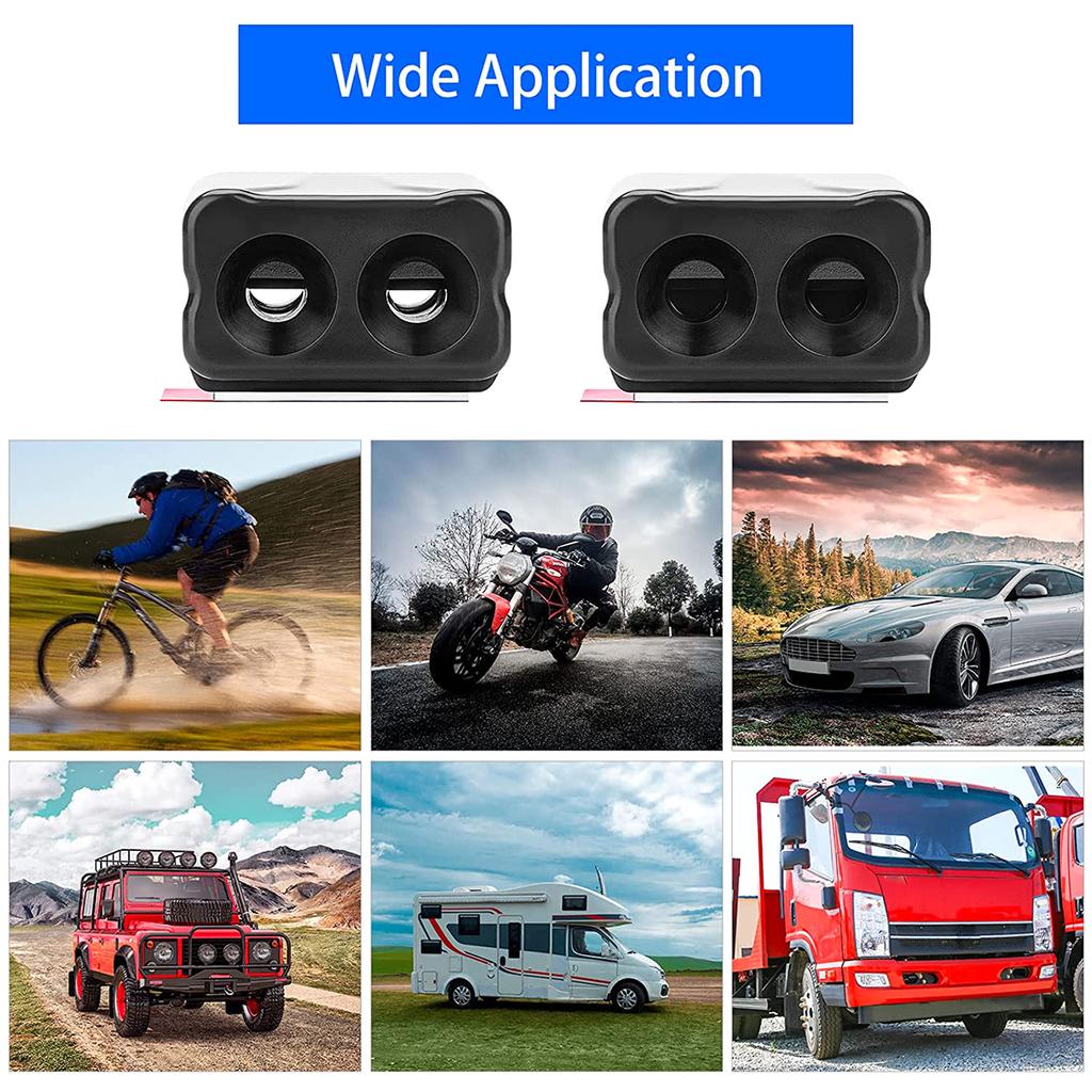 4/6 шт. Автомобильный свисток от оленей Самоклеящийся Автомобильный рожок для отпугивания оленей Предупреждающие устройства Двойная конструкция Автомобильные ультразвуковые и ветровые устройства для отпугивания оленей