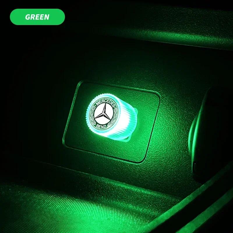Автомобильная наклейка USB светодиодная подсветка для автомобиля Атмосферная подсветка салона автомобиля Автоаксессуары для Mercedes Benz AMG W204 W205 W203 W211 W213 W201
