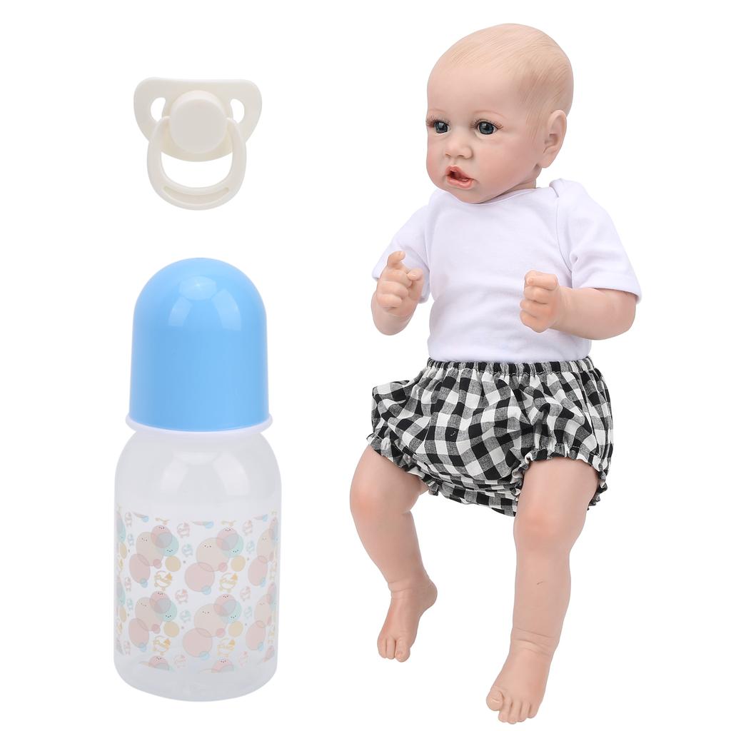55 см / 21,7 дюйма Кукла-реборн, высокая имитация куклы-пустышки, набор для бутылочки с молоком, подарок