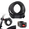 Bike Cable Lock with 5 Digits Shear-Resistant PVC Coating Universal Anti-Theft Security
