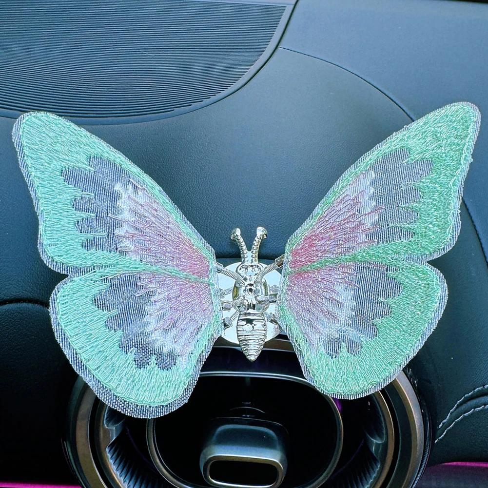 Освежитель воздуха для автомобиля Клипса для розетки кондиционера Диффузор духов для автомобиля Автомобильный стиль Натуральный ароматизатор Бабочка Автоаксессуары