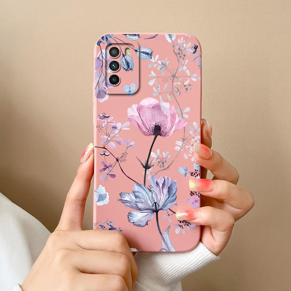 For Poco M3 Pro Case Cartoon Soft Liquid Silicone Full Coverage Anti Drop Phone Shell For Xiaomi Poco M 3 Pro M3Pro Bumper Funda