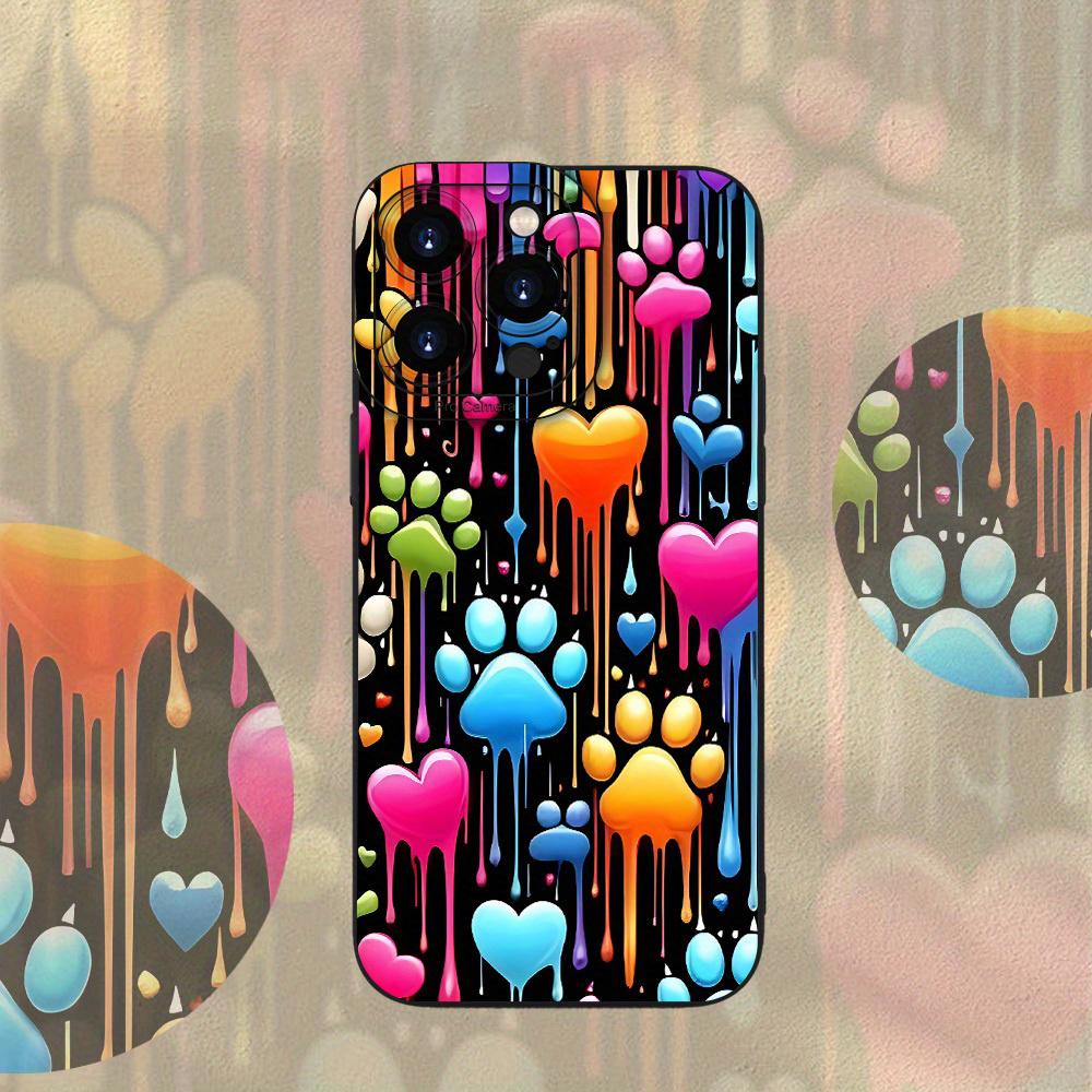 Милый Мультяшный Пес с Принтом Граффити Чехол для Телефона Для iPhone 17 16 15 14 13 12 11 Pro Max XS XR X 15 14 Plus 16E 17Air Мягкий Чехол