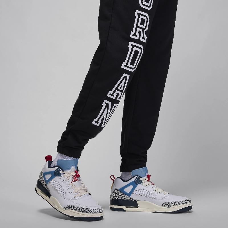 Jordan Dri-Fit Буквы Кружево Мода Универсальные Вязаные Спортивные Штаны Мужские штаны Черный FV8628-010