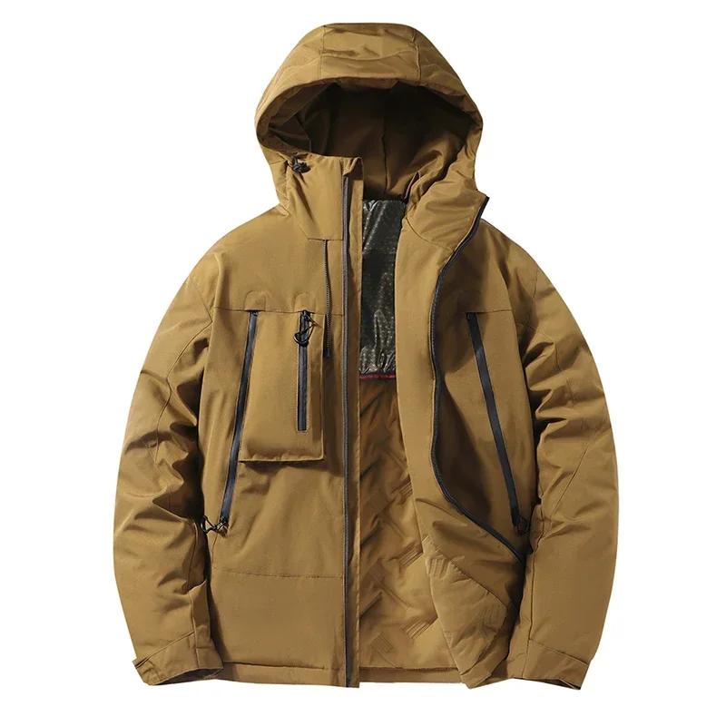 Зимняя ветрозащитная куртка мужская парки походная водонепроницаемая графеновая мужская теплая хлопковая подбитая куртка модная для пар лыжная толстая парка