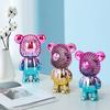 USB Fan Mute Strong Wind Rechargeable Cartoon Violent Bear Mini Electric Table Handheld USB Fan for Dormitory