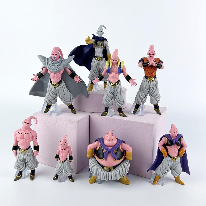 Набор из 8 фигурок Dragon Ball Z Majin Buu, Коллекционная модель аниме 10,5 см, Настольное украшение Подарок для фанатов Dbz