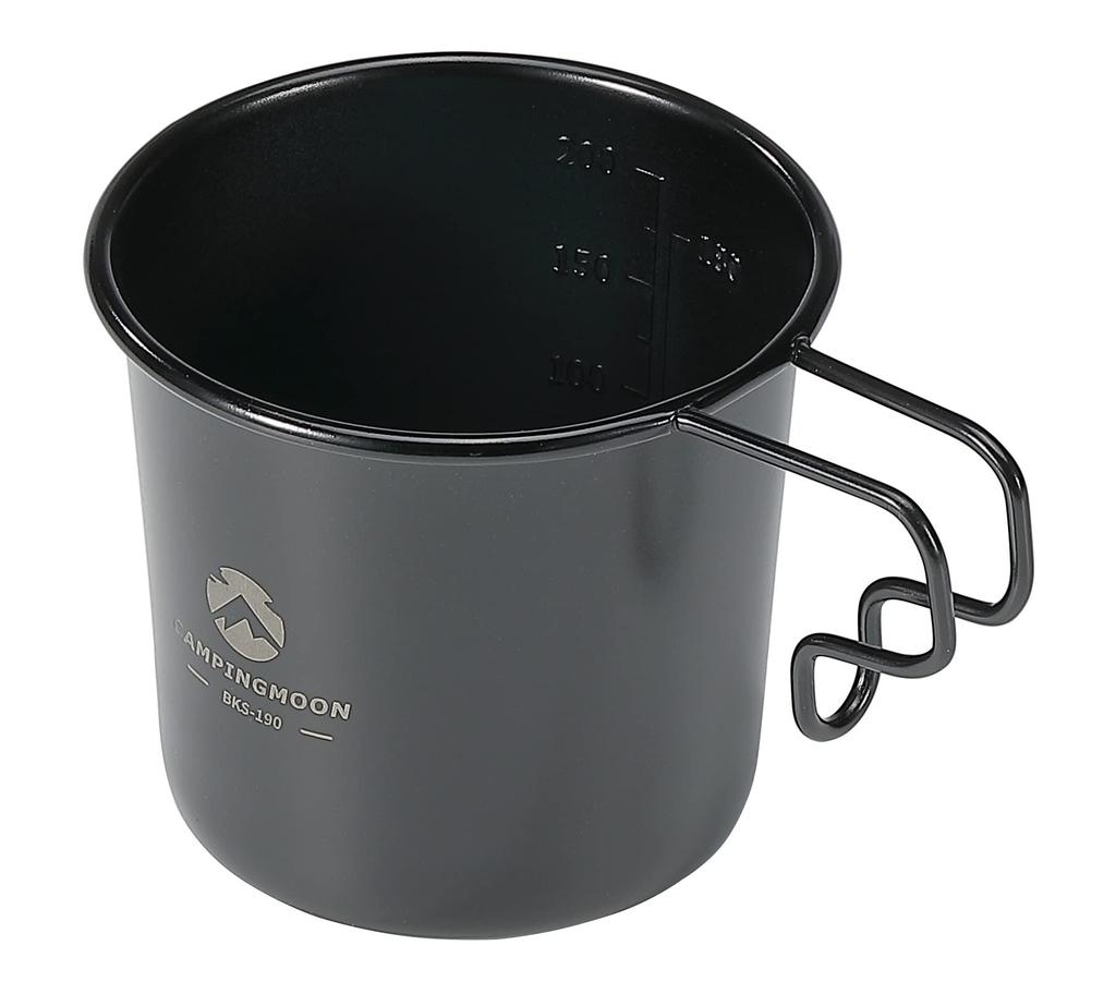 CAMPING MOON Кружка Solo M Кемпинговая кружка, Черная, 210 мл, SOLO MUG BKS-190