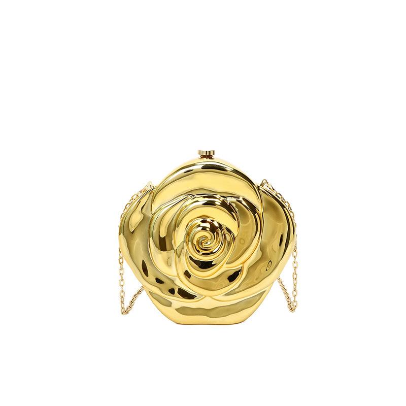 Acrylic Box Bag for Women 2025 Niche Floral Design Unique Elegant Handheld Evening Bag