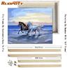 RUOPOTY Colorful Animals DIY Painting By Numbers Hand Painted Oil Painting For Wall Art Picture Home Decoration 40x50CM With DIY Frame