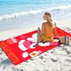 1pc Hello Kitty Cartoon Print Beach Towel, Polyester Lightweight Quick Dry Soft, Ideal For Bathroom Swim Camp Beach Essential Gi