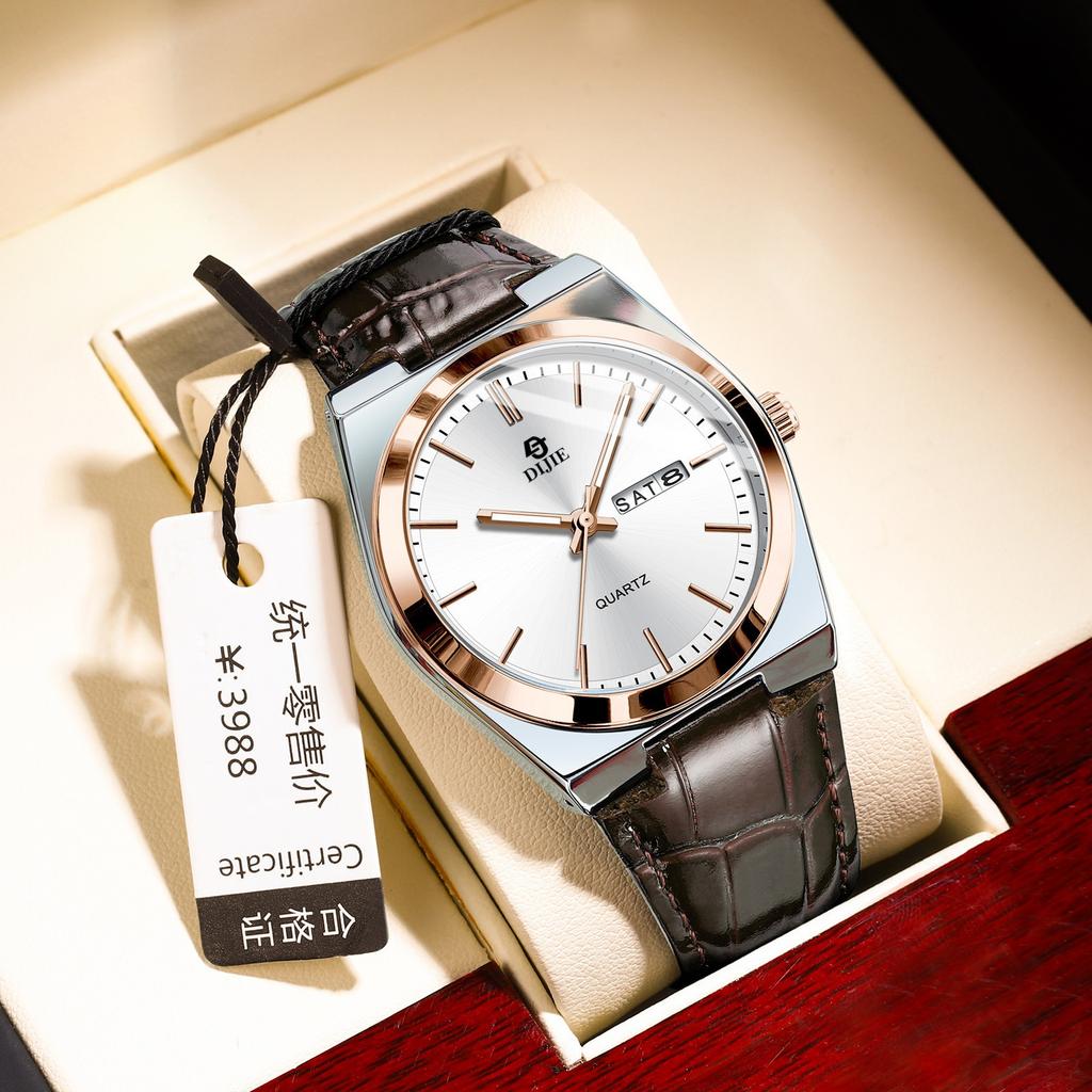 Unisex Watches Waterproof Quartz Watch Wath Business Double Date Quartz Watch