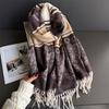 Luxury Paisley Geometric Print Pashmina Shawl Lady Wrap Warm Winter Scarves Long Tassel Female Foulard Hijab Stoles Scarf